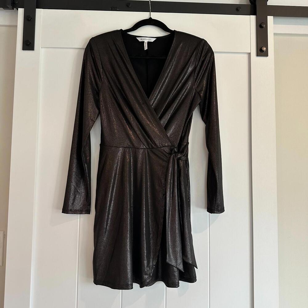 BCBG Generation V-Neck Faux Wrap Dress Size‎ Small